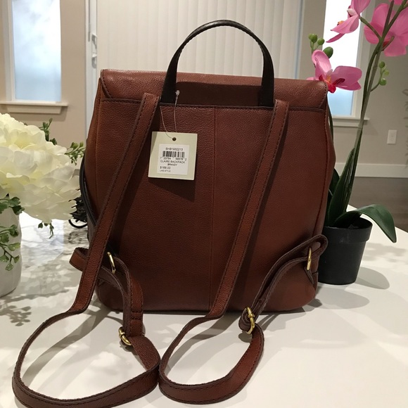 fossil claire backpack handbolsas brandy